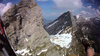 Paragliding Walenstadt  Schrina over Churfirsten 2700m [upl. by Notsnarc]