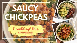 Saucy Chickpeas with Mushrooms amp Japanese BBQ  Easy Vegan Meal You Can Eat Every Day [upl. by Helman957]