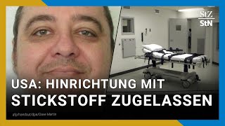 Todesurteil USJustiz lässt Hinrichtung von Kenneth E Smith mit Stickstoff zu [upl. by Druce]