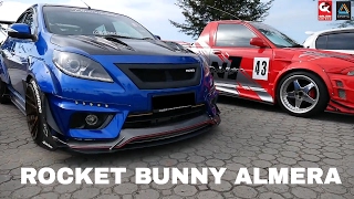 Nissan Almera Custom Modified with Rocket Bunny Kits [upl. by Allrud924]