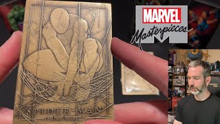 Unboxing Exclusive Bronze Marvel Masterpieces 1992 cards from the FPG Joe Jusko Kickstarter Campaign [upl. by Ynney]