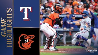 Rangers vs Orioles ALDS Game 2 Highlights 10823  MLB Highlights [upl. by Neb387]