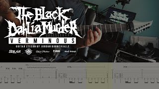 HOW TO PLAY  THE BLACK DAHLIA MURDER  Verminous Guitar Cover with TABS [upl. by Assilana]