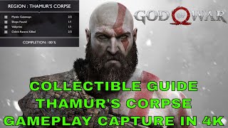 Thamur Corpse All Collectible Locations Guide God of War 2018 [upl. by Dowlen]