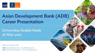 Career Presentation Asian Development Bank ADB [upl. by Helaine130]