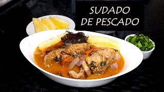 Cómo hacer sudado de pescado  Pescado sudado  Receta peruana [upl. by Deragon]