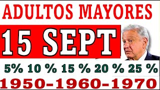 REGALO 15 SEPTIEMBRE👍ADULTOS MAYORES 3 DEPÓSITOS 6000 3000 7500 𝙍𝙀𝘾𝙄𝘽𝙄𝙍Á𝙎 𝙈Á𝙎 𝙀𝙉 𝙏𝙐 𝙏𝘼𝙍𝙅𝙀𝙏 [upl. by Dlabihcra384]