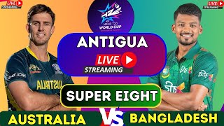 LIVE BANGLADESH vs AUSTRALIA T20 WORLDCUP MATCH 2024  LIVE ICC T20 WORLDCUP 2024  live ban vs aus [upl. by Atinna]