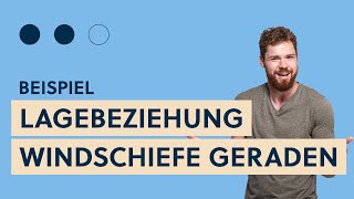 Vollständige Lagebeziehung windschiefe Geraden  Parallelität prüfen und kürzesten Abstand berechnen [upl. by Iolande]