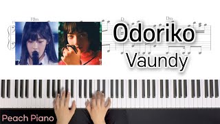 Vaundy  무희踊り子 Odoriko 피아노 커버 악보ㅣPiano cover Sheet [upl. by Atnamas]