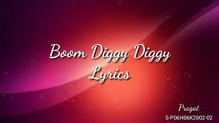 Bom Diggy Diggy Full Lyrics  Zack Knight  Jasmin Walia  Sonu Ke Titu Ki Sweety LYRIC VIDEO [upl. by Travax541]