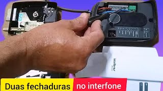 Como ligar duas fechaduras elétricas no interfone IPR 8010 [upl. by Os]