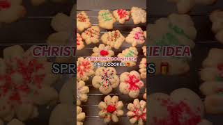 Christmas Baking Spritz Cookie Recipe cookierecipe [upl. by Aynotal]