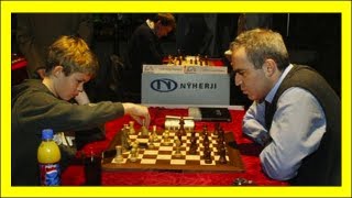 Magnus Carlsen vs Garry Kasparov  Reykjavik Rapid 2004 [upl. by Martina860]