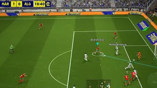 المنتخب المغربي ضد منتخب الجزائر في بيس 2024 pes بتعليق فهد العتيبي [upl. by Idoj756]