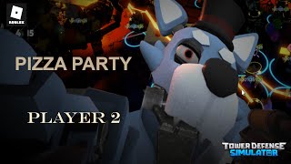 TDS  Pizza Party  TRIO  Player 2  Roblox [upl. by Milburt88]