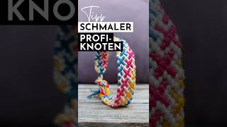 DIYHack für schmale Knoten am Armbandende armband knüpfen diy [upl. by Allicserp]