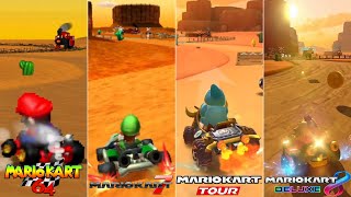 Evolution Of N64 Kalimari Desert Course In Mario Kart Games 19962022 [upl. by Auhs891]