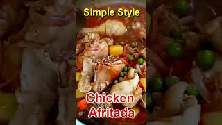 chicken afritada recipe filipino style  chicken afritada simpol [upl. by Anaigroeg14]