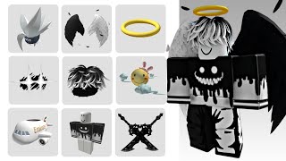 22 THE BEST BLACK AND WHITE FREE ITEMS ROBLOX 2024 [upl. by Dviad]