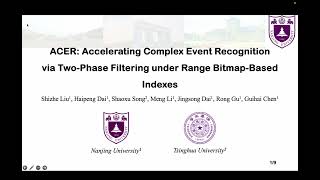 KDD 2024  ACER Accelerating Complex Event Recognition [upl. by Halian]