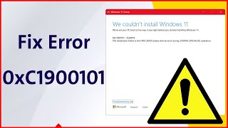 Fixed✔️ Error 0xC1900101 ⚠️ 2024 Windows Update Error Windows 11 [upl. by Rosmarin]