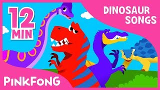 Spinosaurus vs Tyrannosaurus and more  Dinosaur Songs   Compilation  Pinkfong Songs for Children [upl. by Pesvoh]