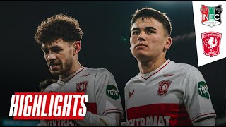 VERLIES in NIJMEGEN amp RODE KAART  NEC  FC Twente 20012024  Highlights [upl. by Reade]