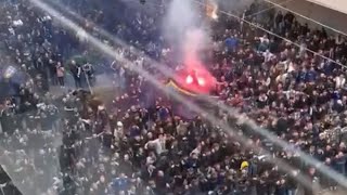 FCSLübeck  Fanmarsch  Stimmung im Ludwigspark [upl. by Aaberg]