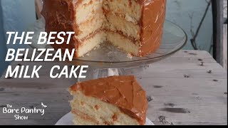 Belizean Milk Cake  Boiled Milk Frosting  Caramel Cake [upl. by Adlesirk]