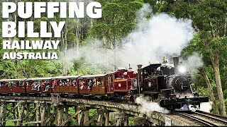 Puffing Billy Train  Iconic Australian Tourist Attraction [upl. by Orlena]