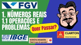 Censo 2022  NÚMEROS REAIS  Aula 1 de Matemática para Concursos  Banca FGV  IBGE [upl. by Cohlette]