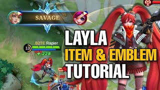 Layla Item and Emblem Tutorial [upl. by Trimble]