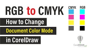 RGB TO CMYK IN CORELDRAW X7 coreldraw rgb [upl. by Catherine]