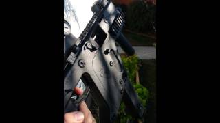 KWA KRISS Vector Airsoft GBB 40rd Mag Dump at 36°F COD Modern Warfare Fennec [upl. by Lasala]