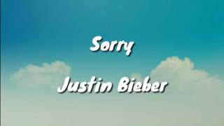 Justin Bieber  Sorry Lyrics [upl. by Emmery]