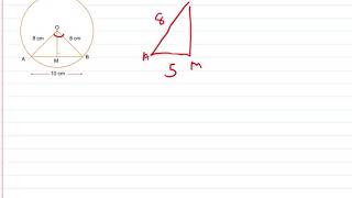 Finding the central angle with known radius and chord length [upl. by Flowers]