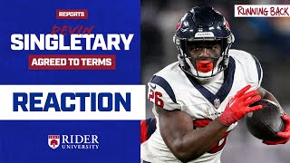 Reports Giants agree to terms with RB Devin Singletary [upl. by Zerelda31]