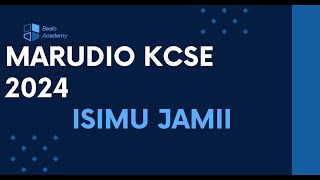 Isimu Jamii  Maswali ya kudurusu  KCSE 2024 [upl. by Aknayirp]