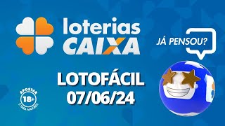 Resultado da Lotofácil  Concurso nº 3123  07062024 [upl. by Nirrej]