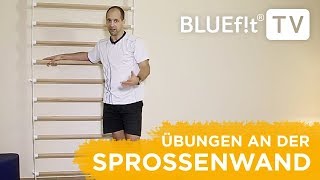 Sprossenwand Übungen  Sprossenwand Training für den ganzen Körper [upl. by Aidnic]