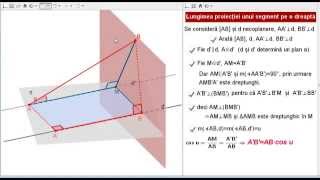 Lungimea proiecției unui segment pe o dreaptă [upl. by Anevad777]