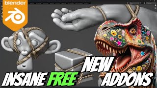 Top 10 New Free Blender Addons For 2025 [upl. by Ahseral]