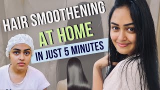 Hair Smooothening ఇంట్లొనే 5 నిమిషాలలో  Professional Hair Smoothening At Home [upl. by Hephzipah305]