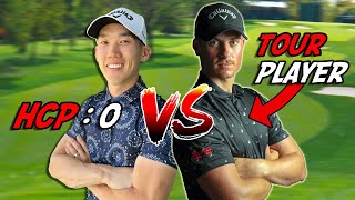 Tour Player vs Scratch Golfer EVERY SHOT [upl. by Gerome]