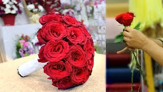 wedding bouquet how to make wedding bouquet  Bridal bouquet [upl. by Nerehs]