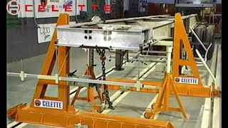 TRUCK FRAME MACHINE FOR CHASSIS REPAIRTECH TIP FOR COLLISION REPAIR FRAME STRAIGHTENING BY CELETTE [upl. by Ailak598]