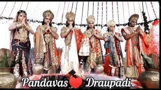 Pandavas love for Draupadi ♥️ marriage and lovely scenes ftothaiyadi [upl. by Ahcilef]