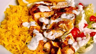 Shawarma Chicken amp Spiced Yellow Rice Lunch easy quick recipe healthy [upl. by Jacey275]