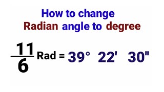 Conversion of Radian to Degree Formula  Degree and Radian formula Trigonometry Tricks [upl. by Callie]